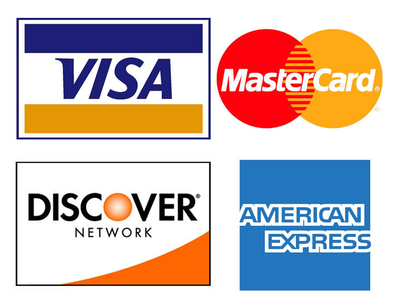 all types of credit card accepted