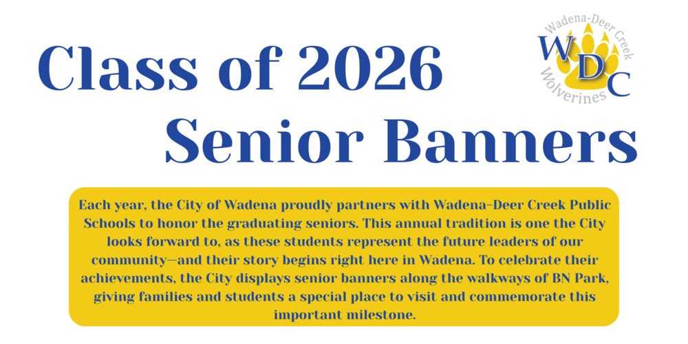 Class of 2026 Senior Banners - $36.00 each for sponsorships