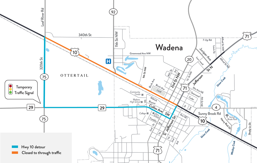 Highway 10 Detour