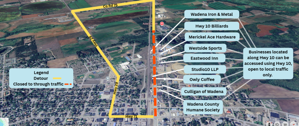 Hwy 10 West Business Access