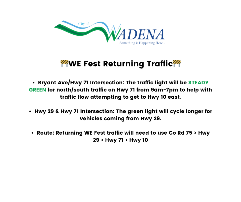 WE Fest Returning Traffic
