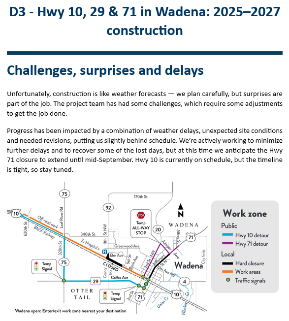 Hwy 10/71 Delay