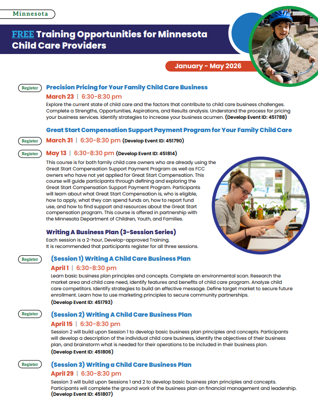 Childcare Training Opportunity