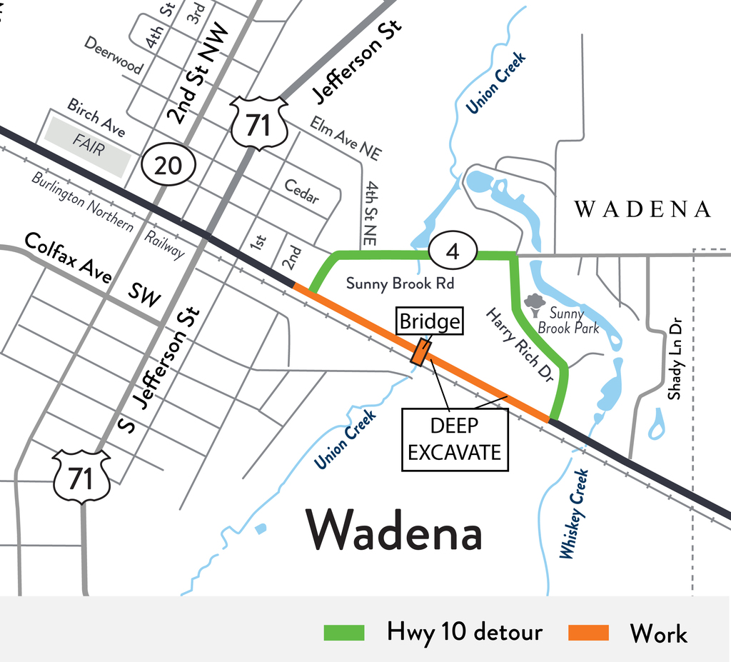 Hwy 10 Detour - Co Rd 4 to Harry Rich Dr