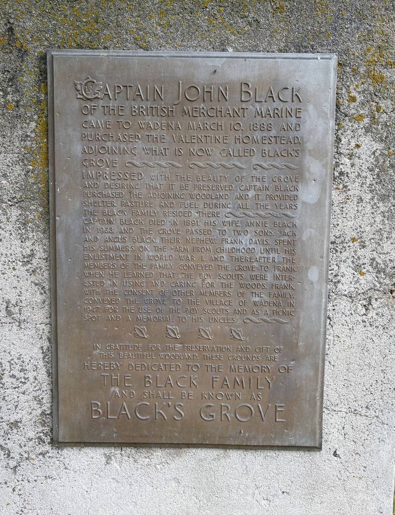 Memorial to Captain John Black and his family.