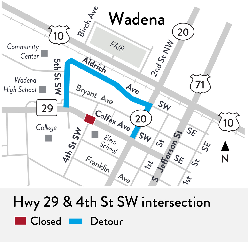 Hwy 29 Detour