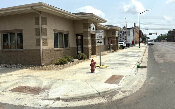 New Sidewalks, Curb, and Gutter on Hwy 29