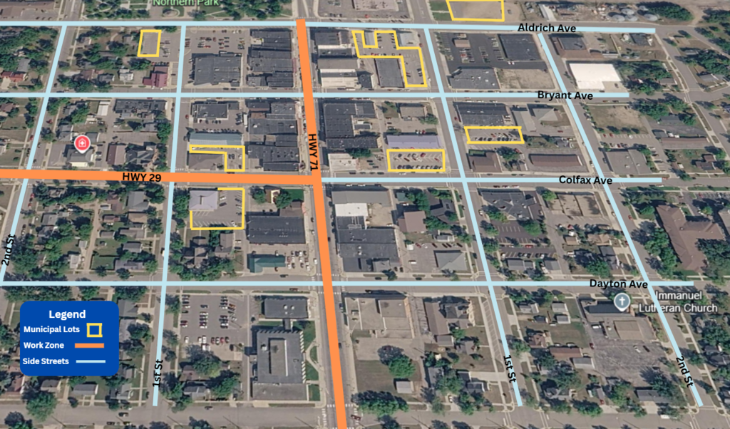 Municipal Parking Lot Map
