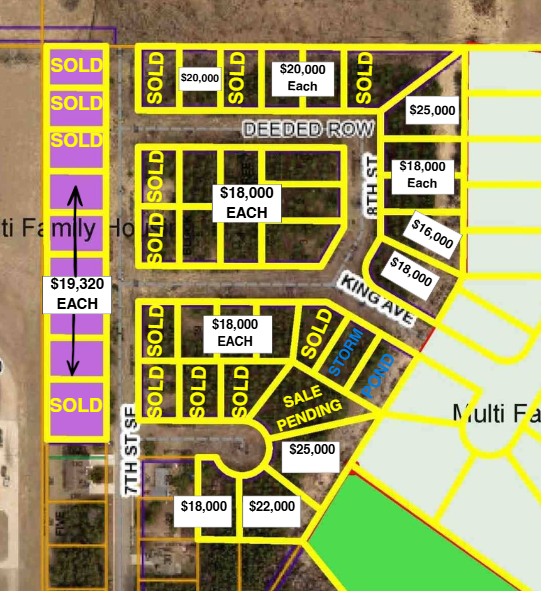 Pinewood Estates Lot Map