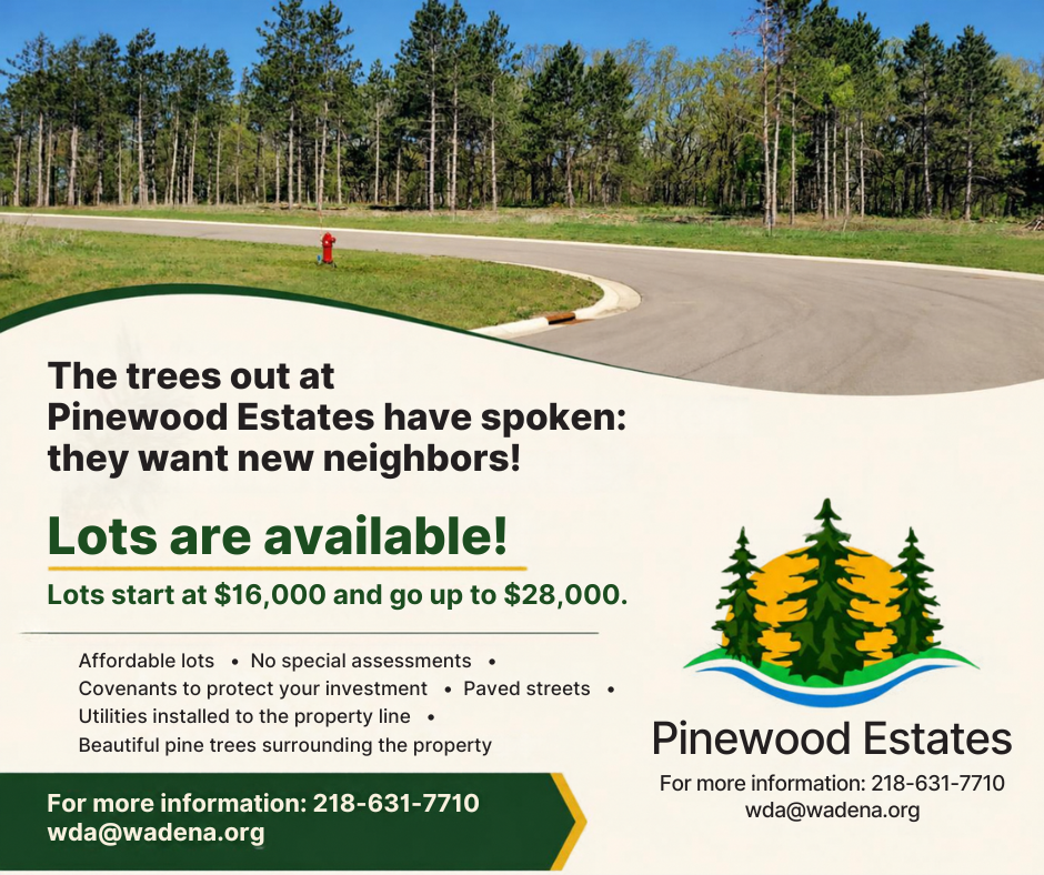 Lots are available in Pinewood Estates!