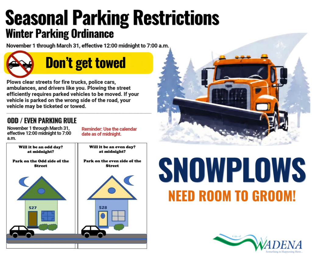 Wadena's Winter Parking Restrictions