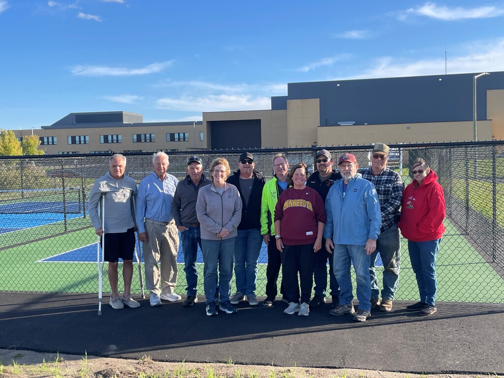 Wadena Parks Board opening the new Pickleball Courts located west of the MAS.