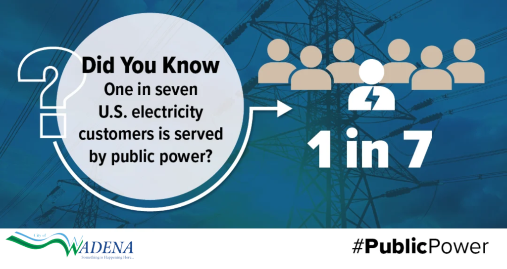 Did you know? One in seven US electricity customers is served by public power?