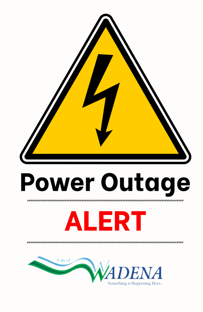 Power outage alert