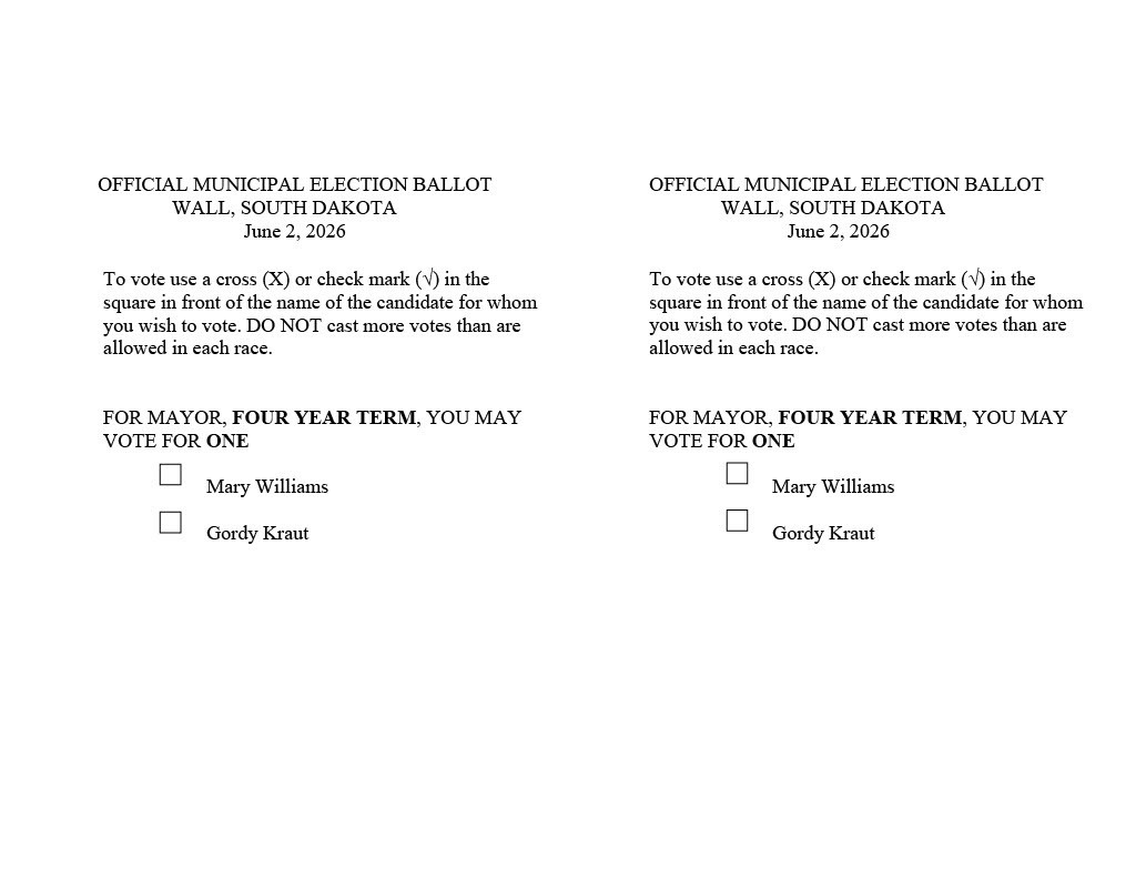 Ballots for June 2nd election