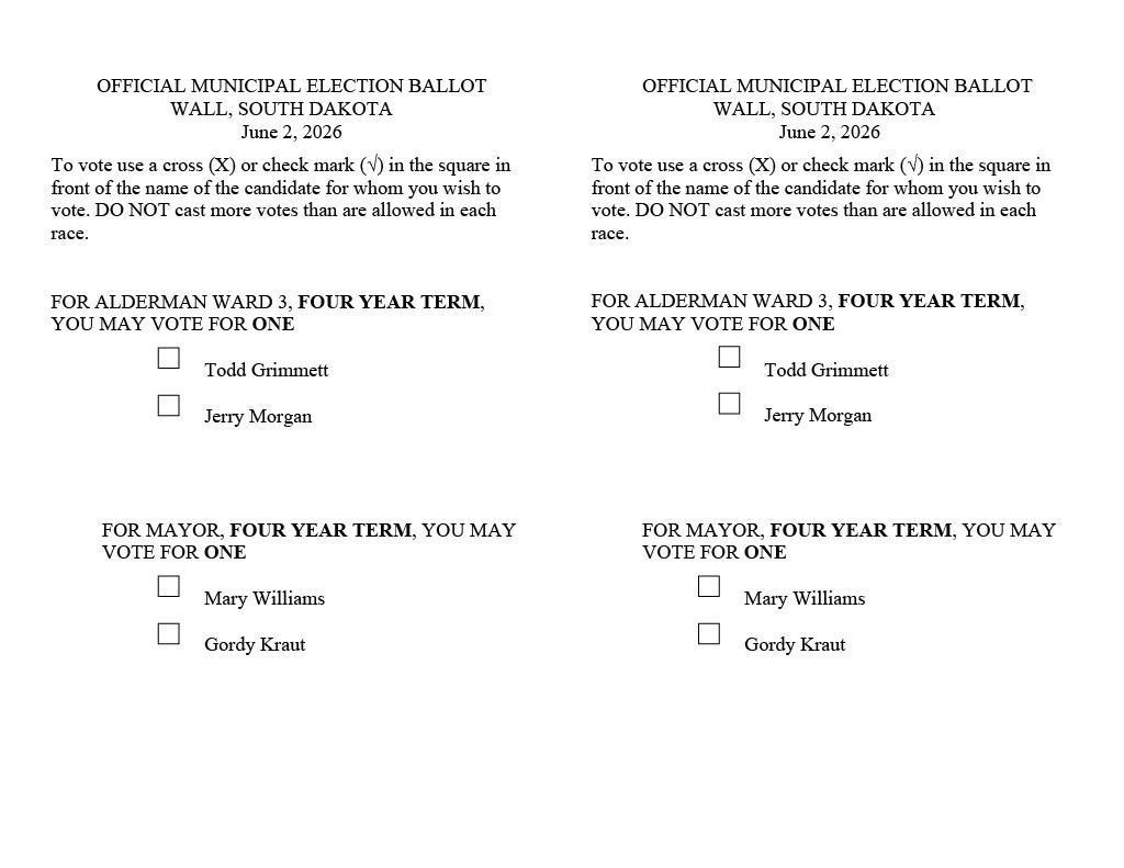 Ballots for June 2nd election