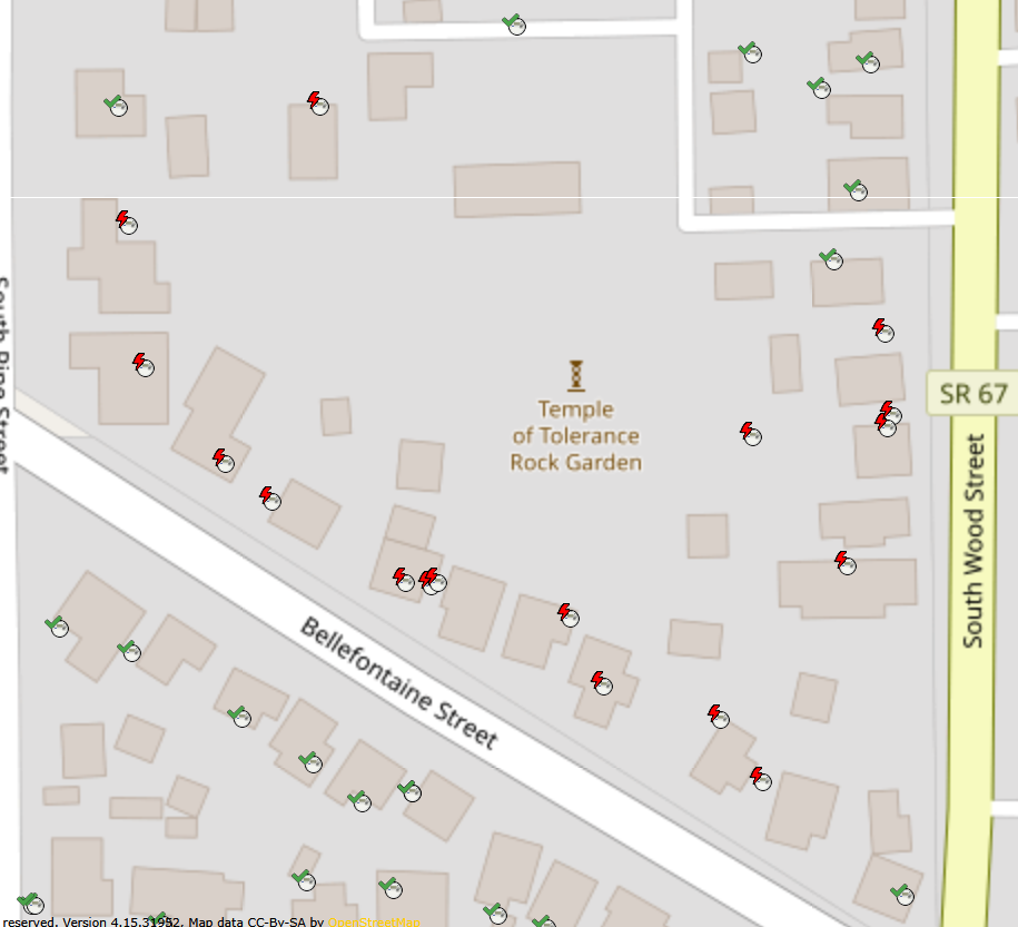 affected area
