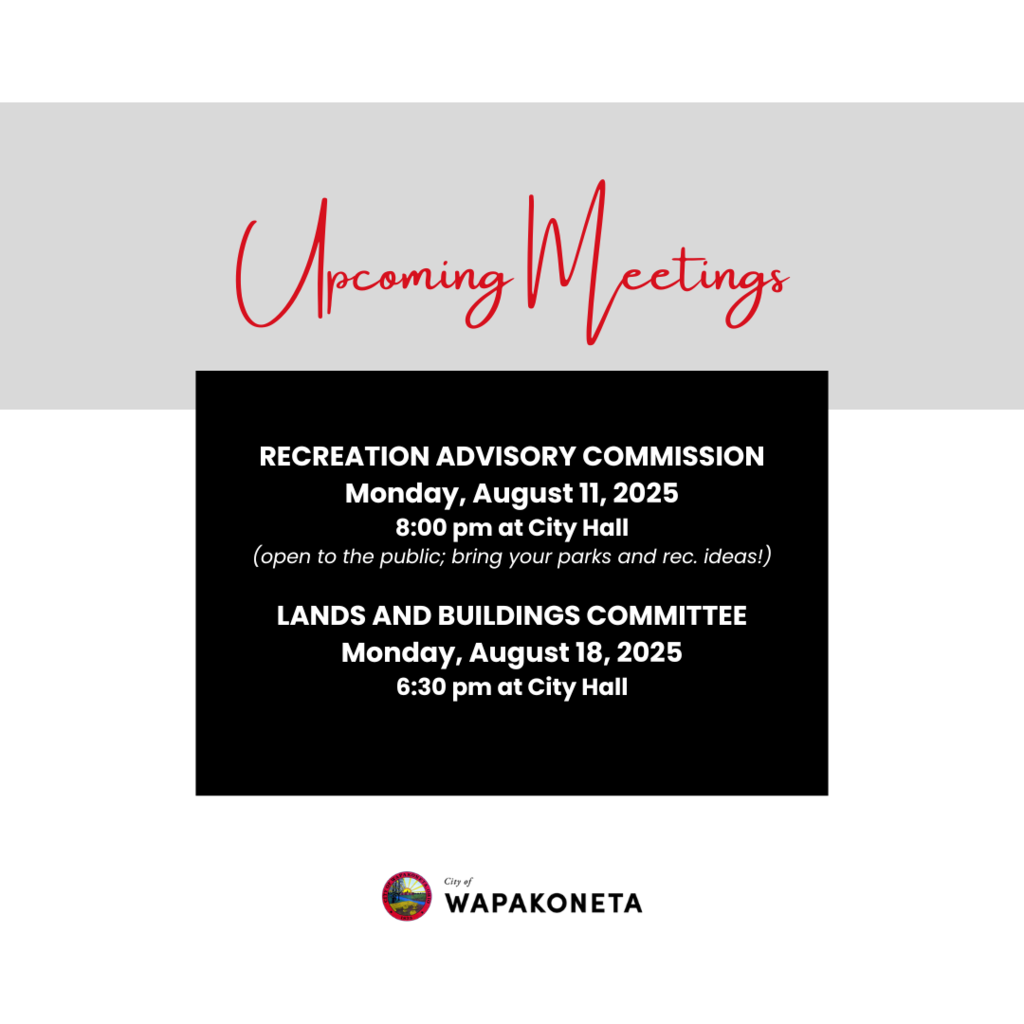 Upcoming Meetings