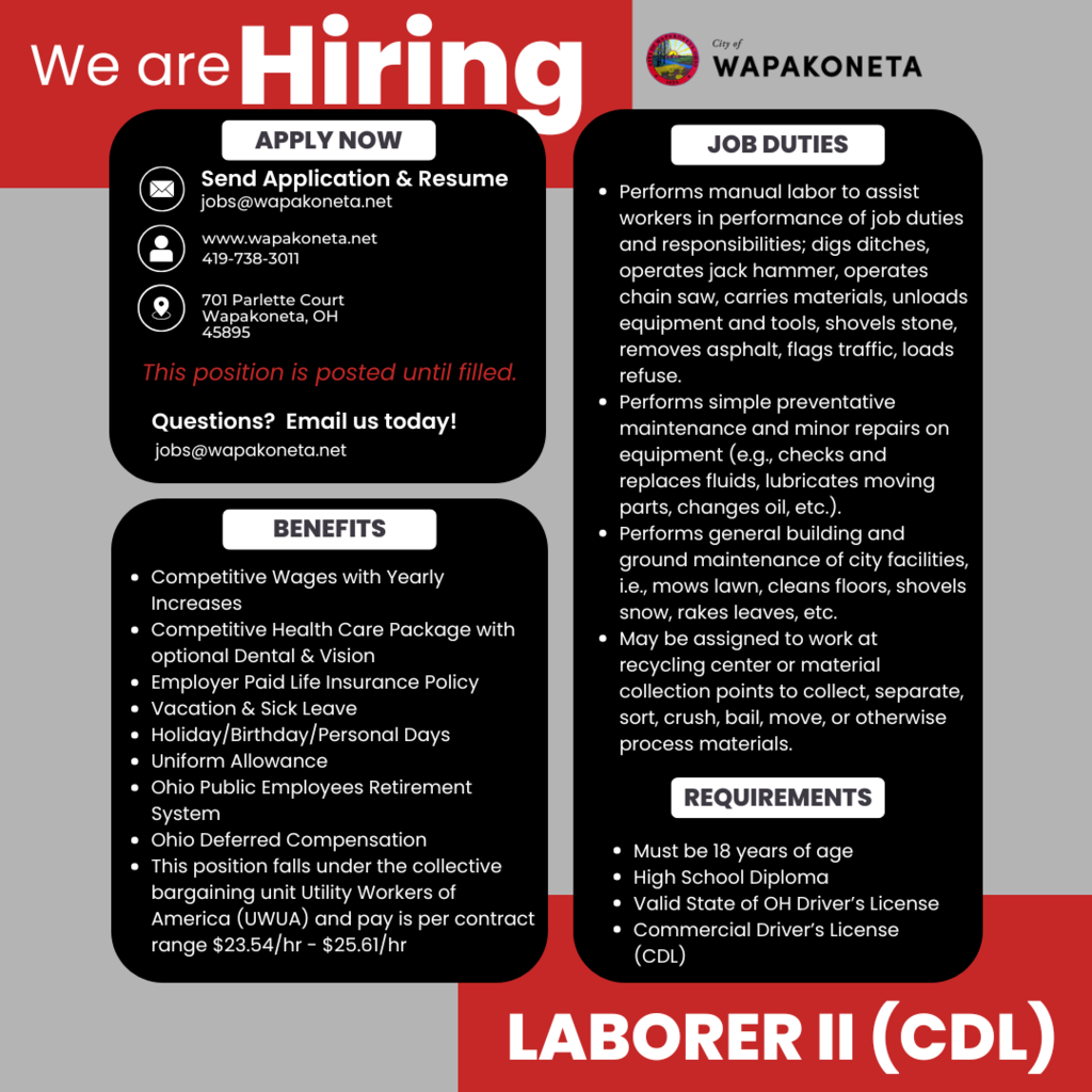 laborer ii cdl post