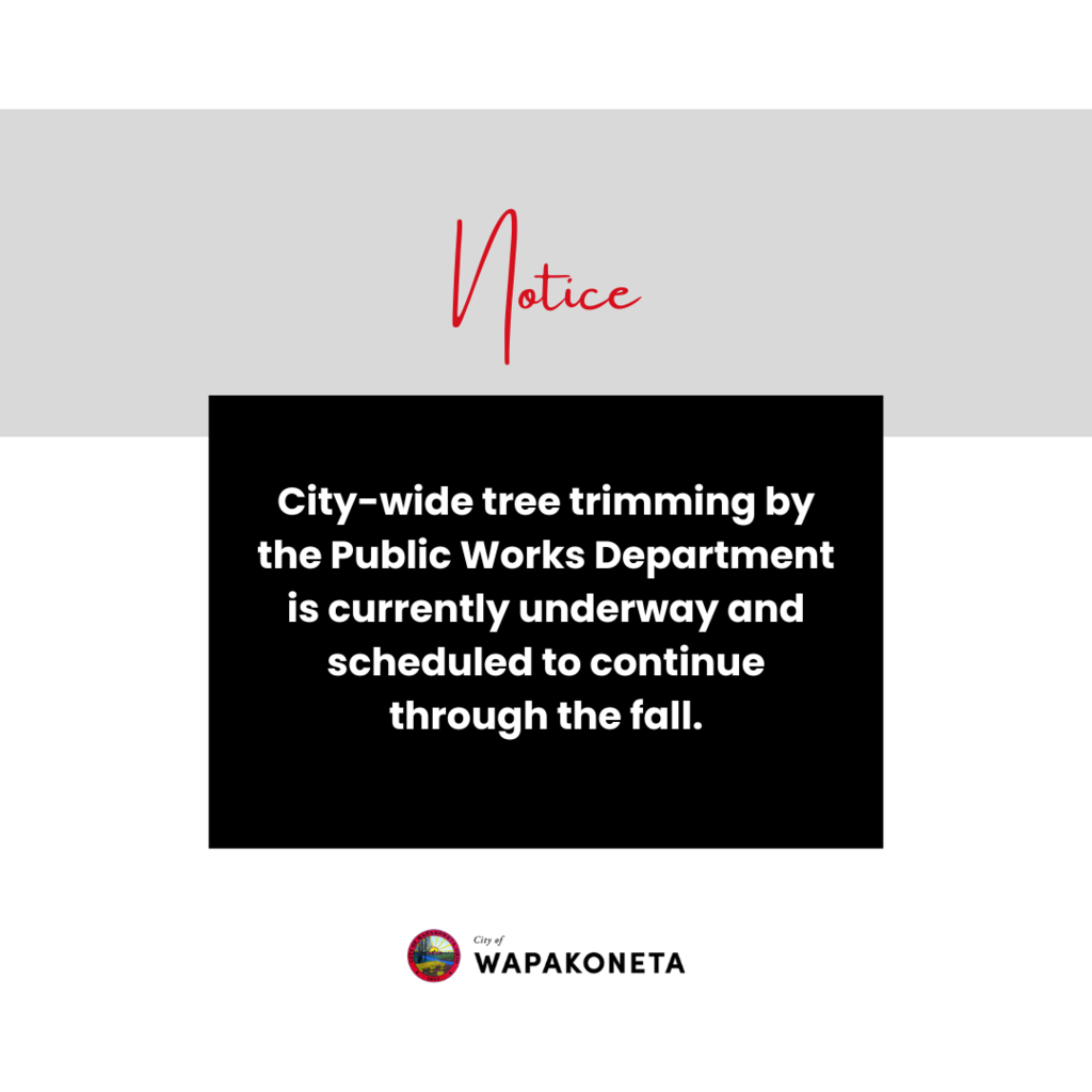 tree trimming notice