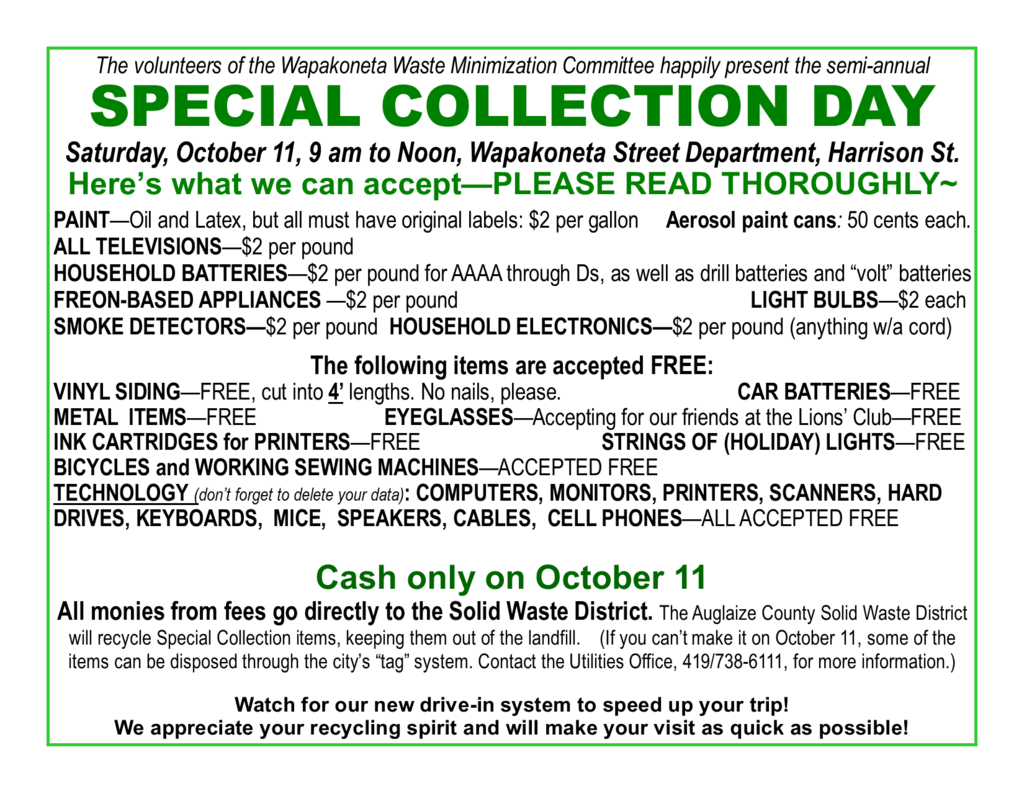 special collection day