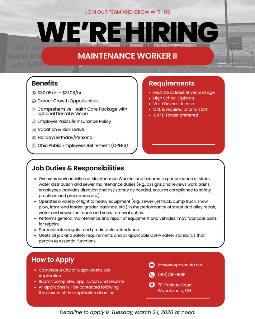 Maintenance Worker II 