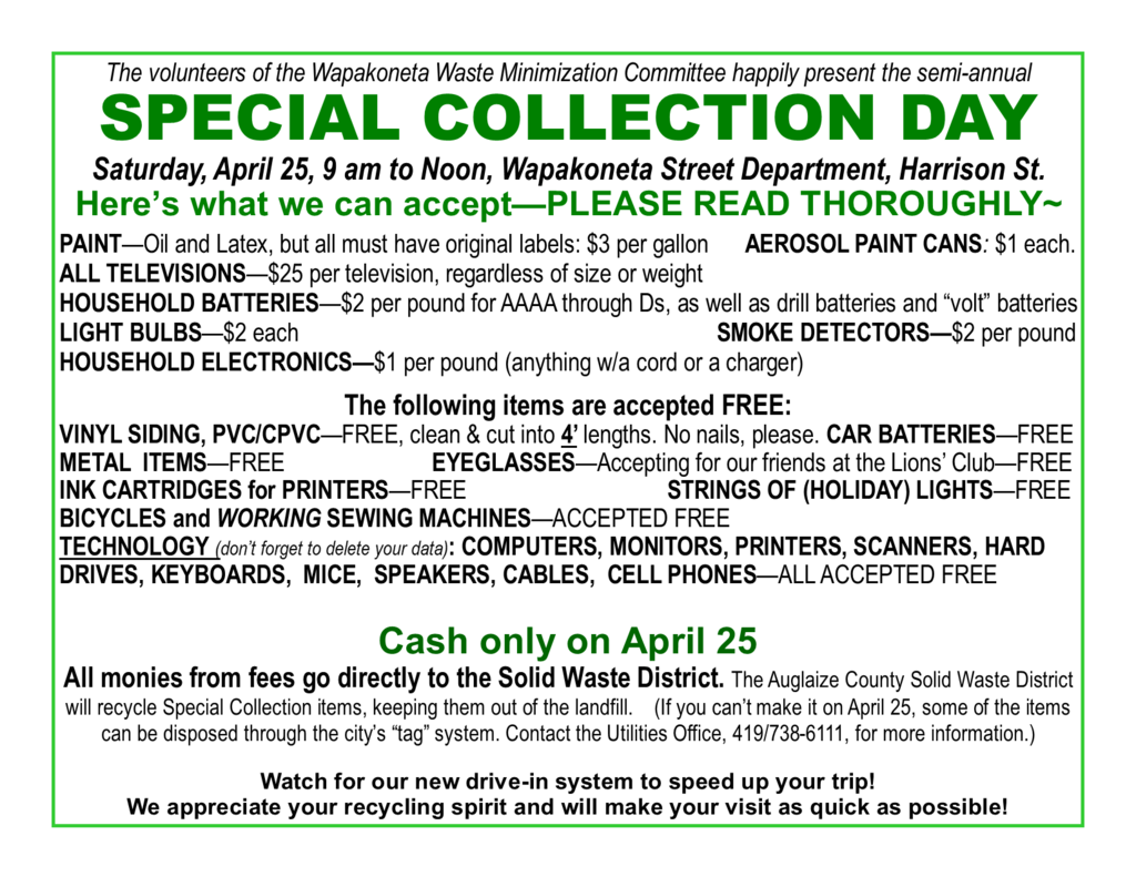Special Collection Day