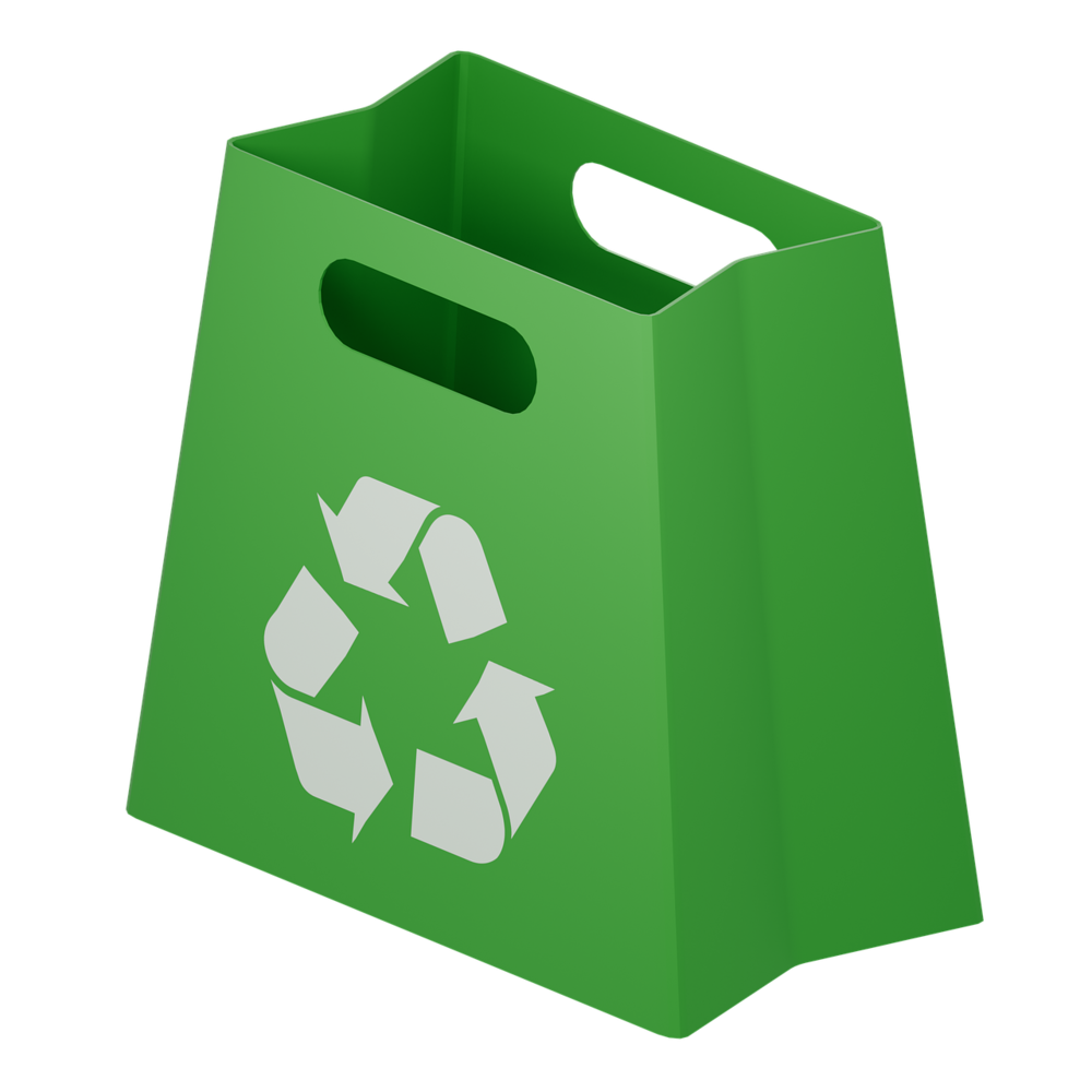 Bag With Recycling Symbol