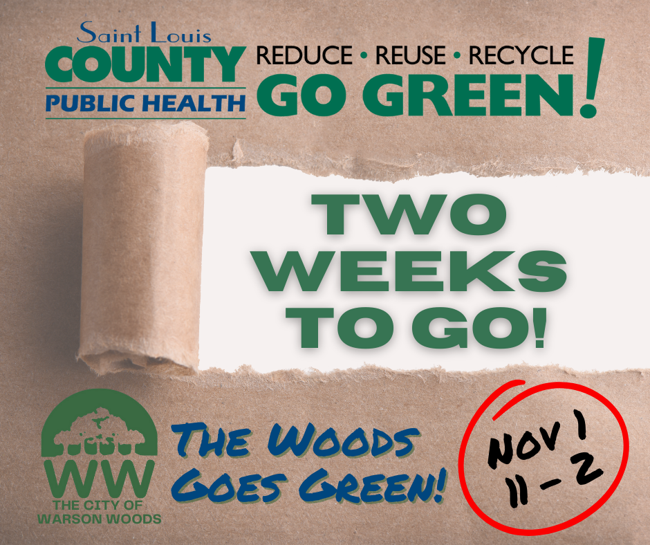 Two Weeks To Go reminder for Recycling Event 