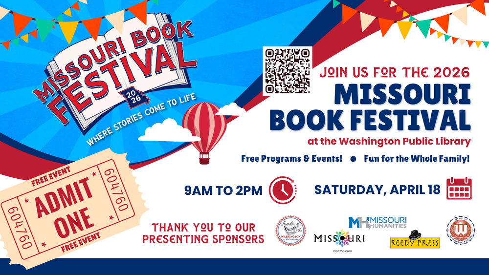 MO Book Festival 2026 Ad  Free Programs & Events, Fun for th eWhole Family