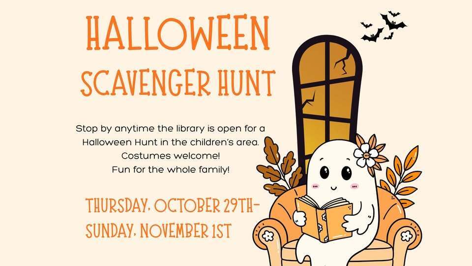Halloween Scavenger Hunt, Oct 29 - Nov 1