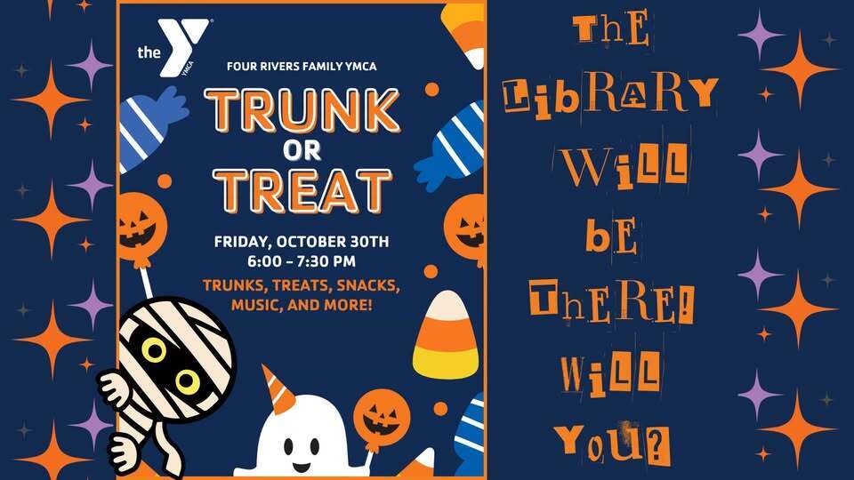 Trunk or Treat - Friday, Oct 30, 6:00-7:30 pm at the YMCA