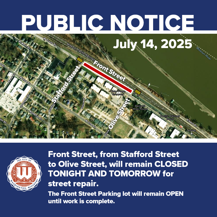 Front Street Closed July 14, 2025