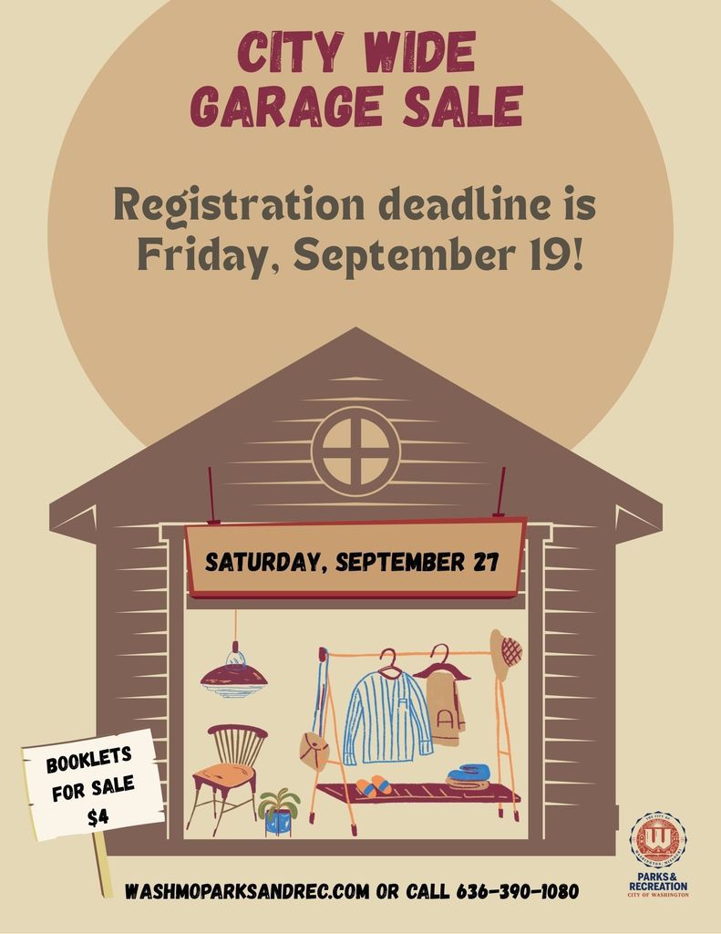 Garage Sale deadline