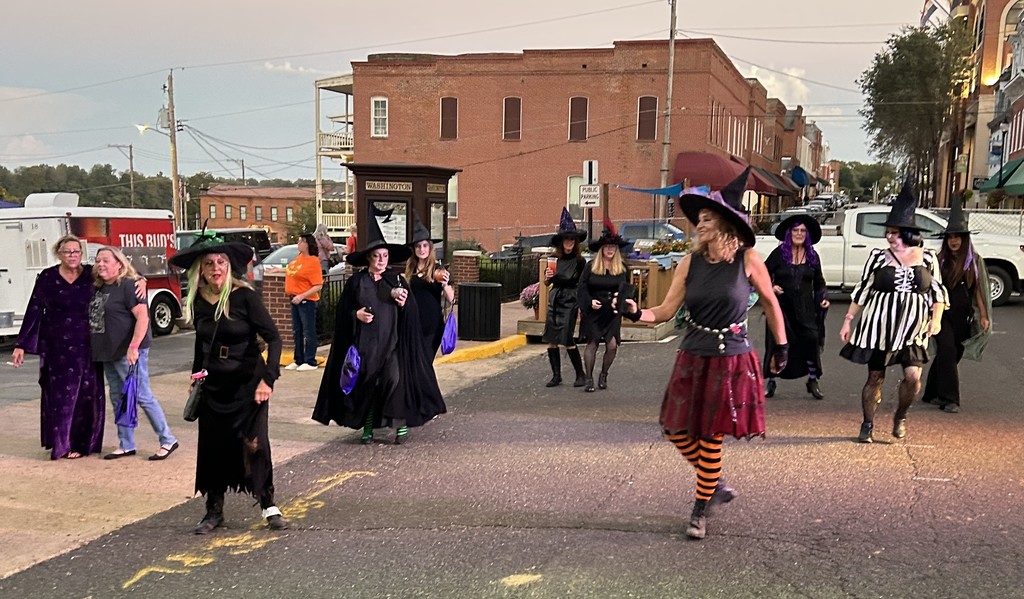 Dancing at the Witches event