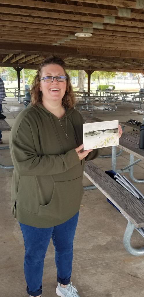 Plein Air painting/sketching at the Riverfront