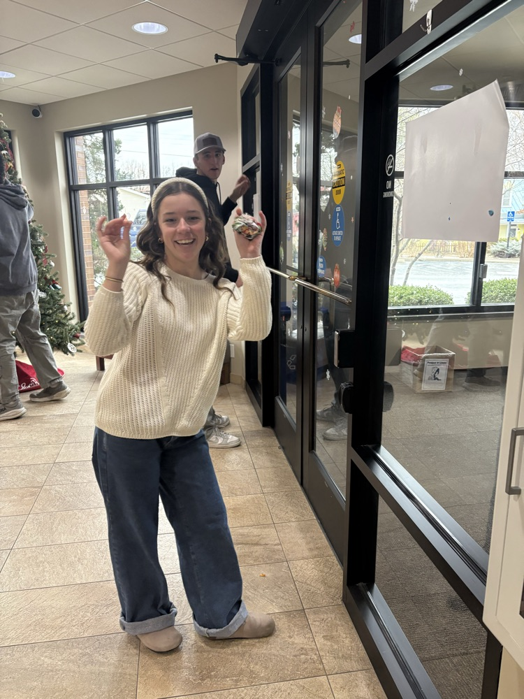 Blue Jays de-decorating the library