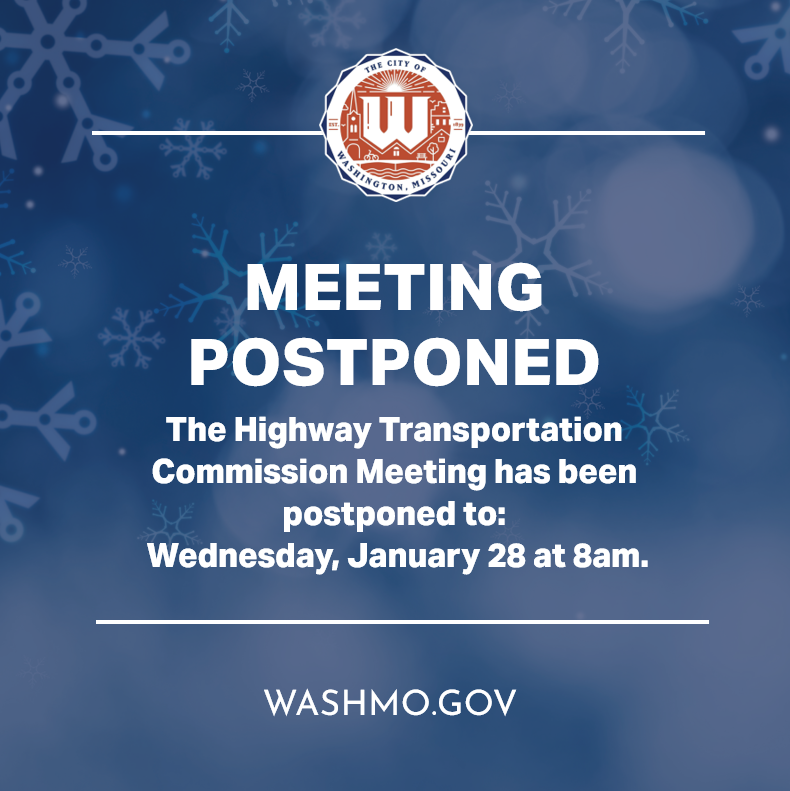 highway transportation Meeting Postponed
