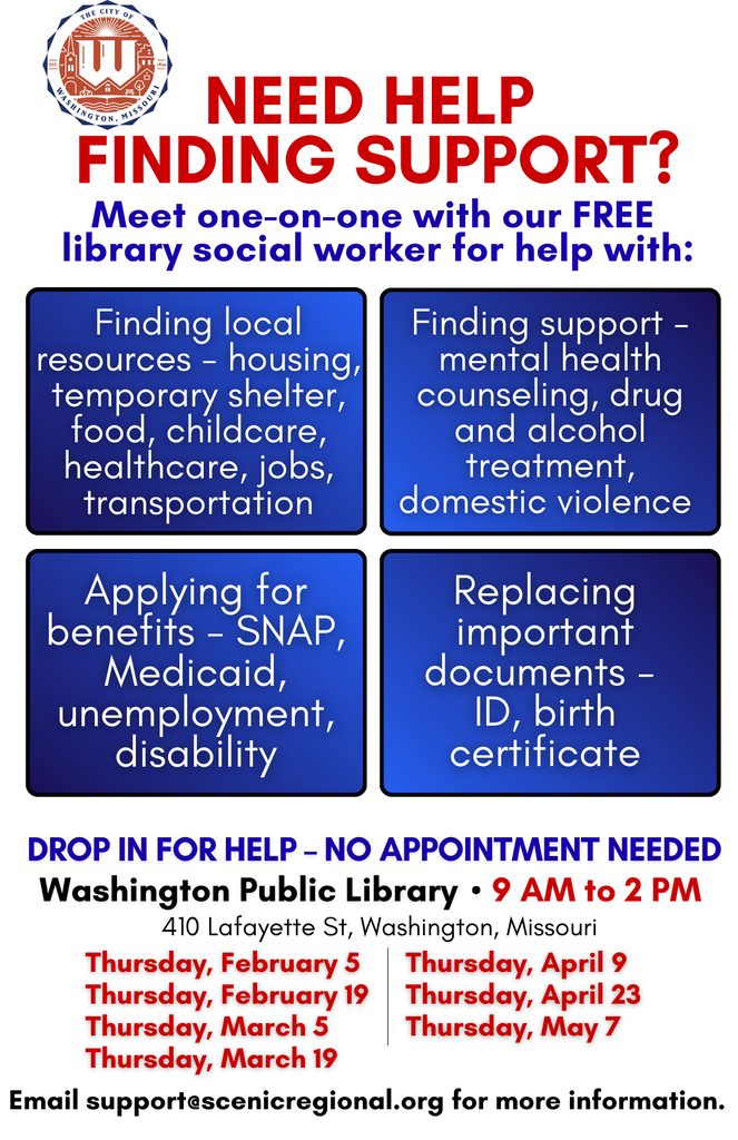 Social Worker @ Washington Public Library