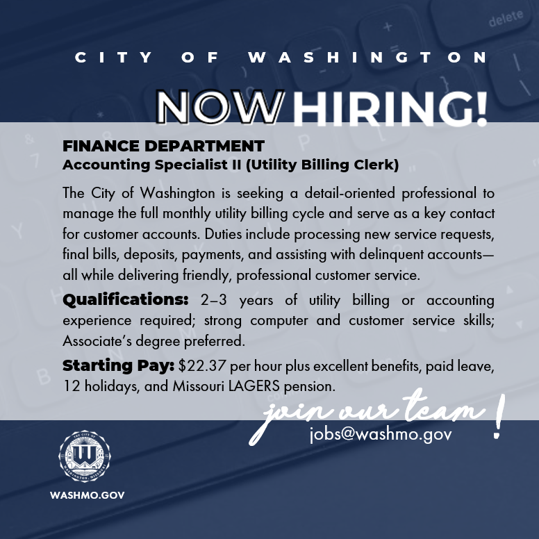 Finance Department Accounting Specialist