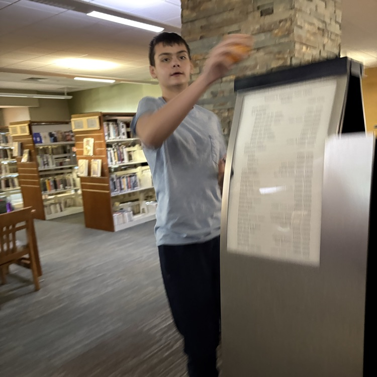 hunting eggs in the library