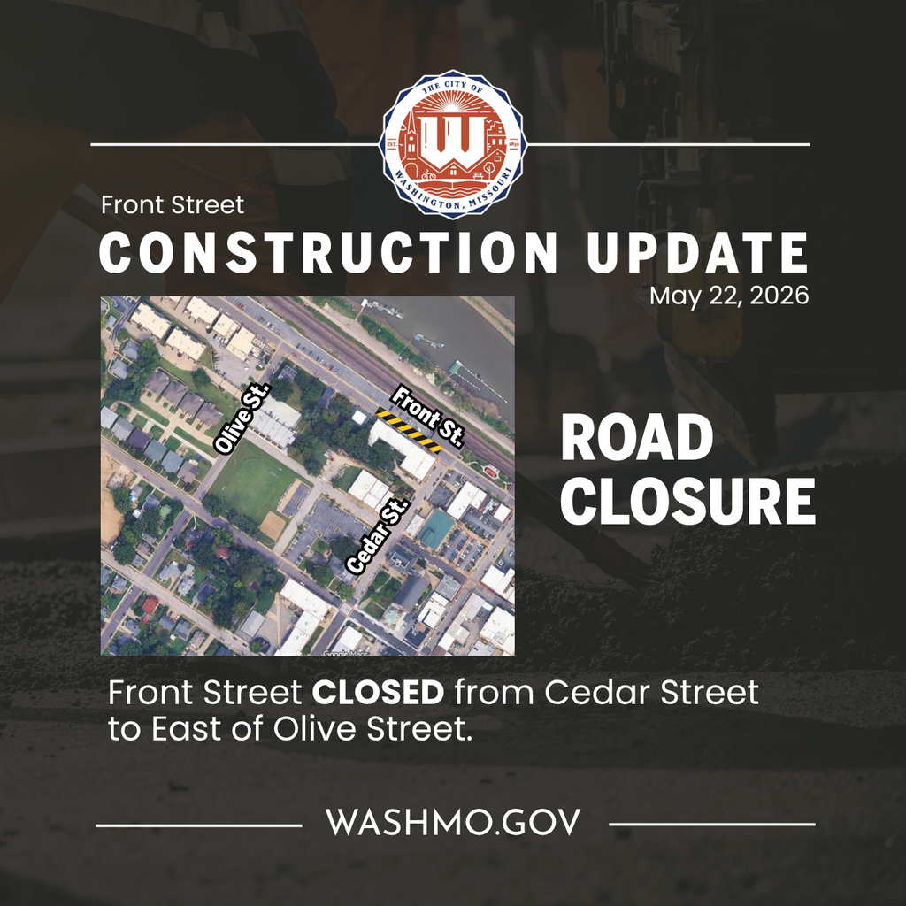 Front Street, from west of Cedar Street to east of Olive Street, will be closed over the weekend. Sidewalks will remain open for pedestrians. Work on Front Street will resume Monday, May 4, at which time Front Street will remain closed from west of Cedar Street to east of Olive Street.