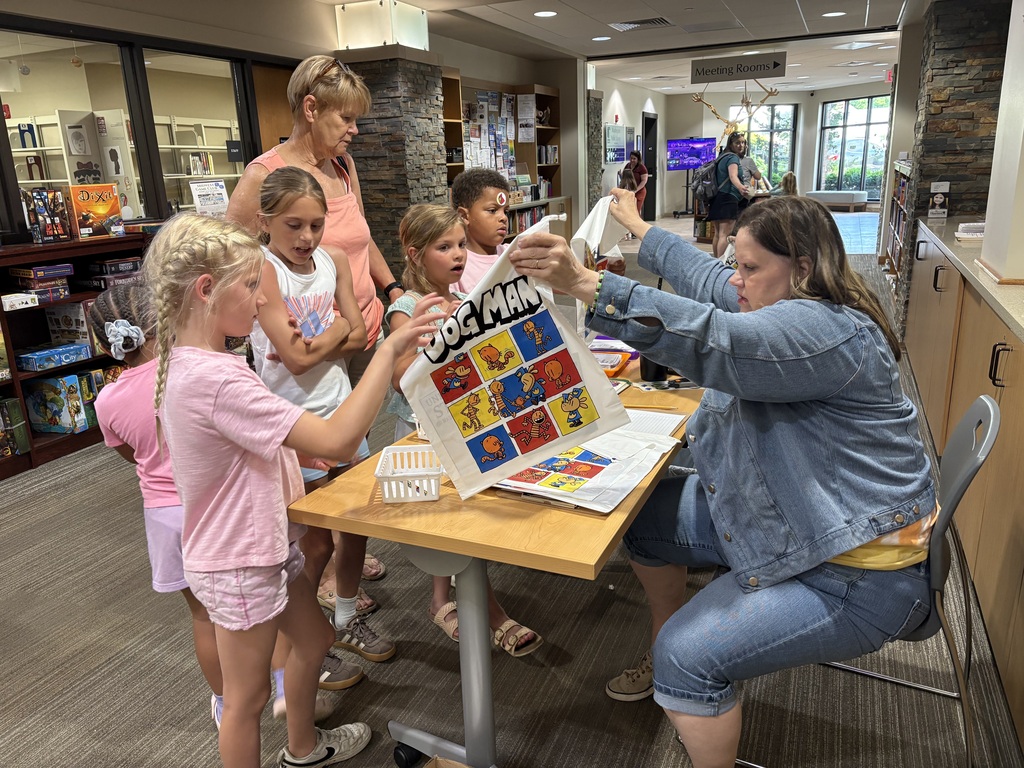 Summer Reading Signups in the library lobby