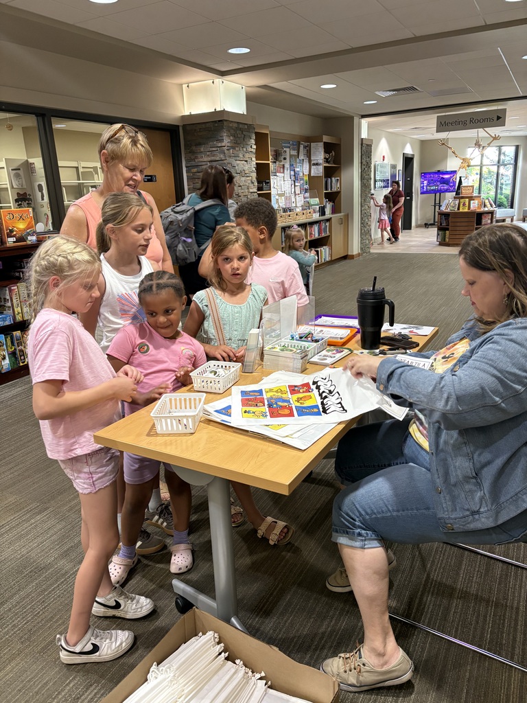Summer Reading Signups in the library lobby