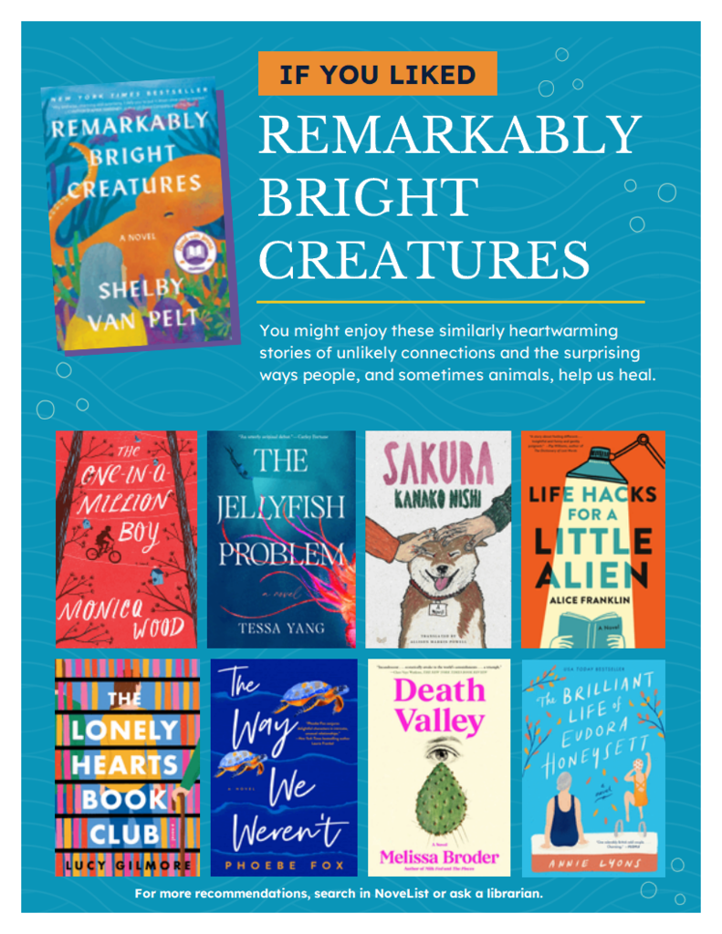 If You Liked Remarkably Bright Creatures...