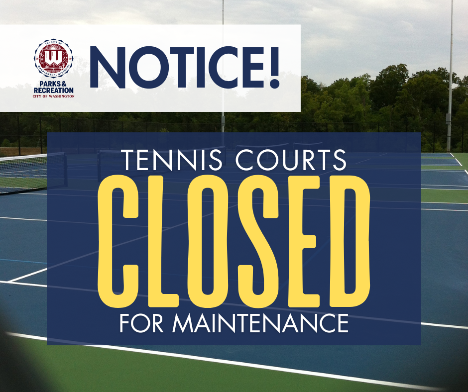 NOTICE! Tennis Courts Closed For Maintenance - Image of the Pheonix Park Tennis Courts