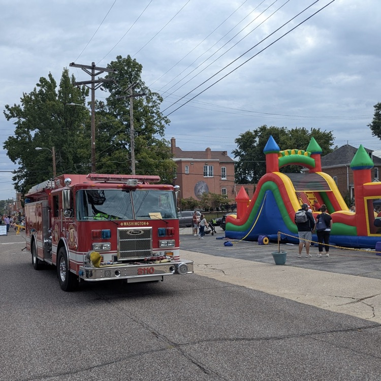 Engine 8110 at the downtown fall festival