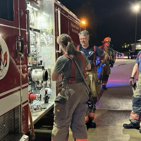 fire crews training