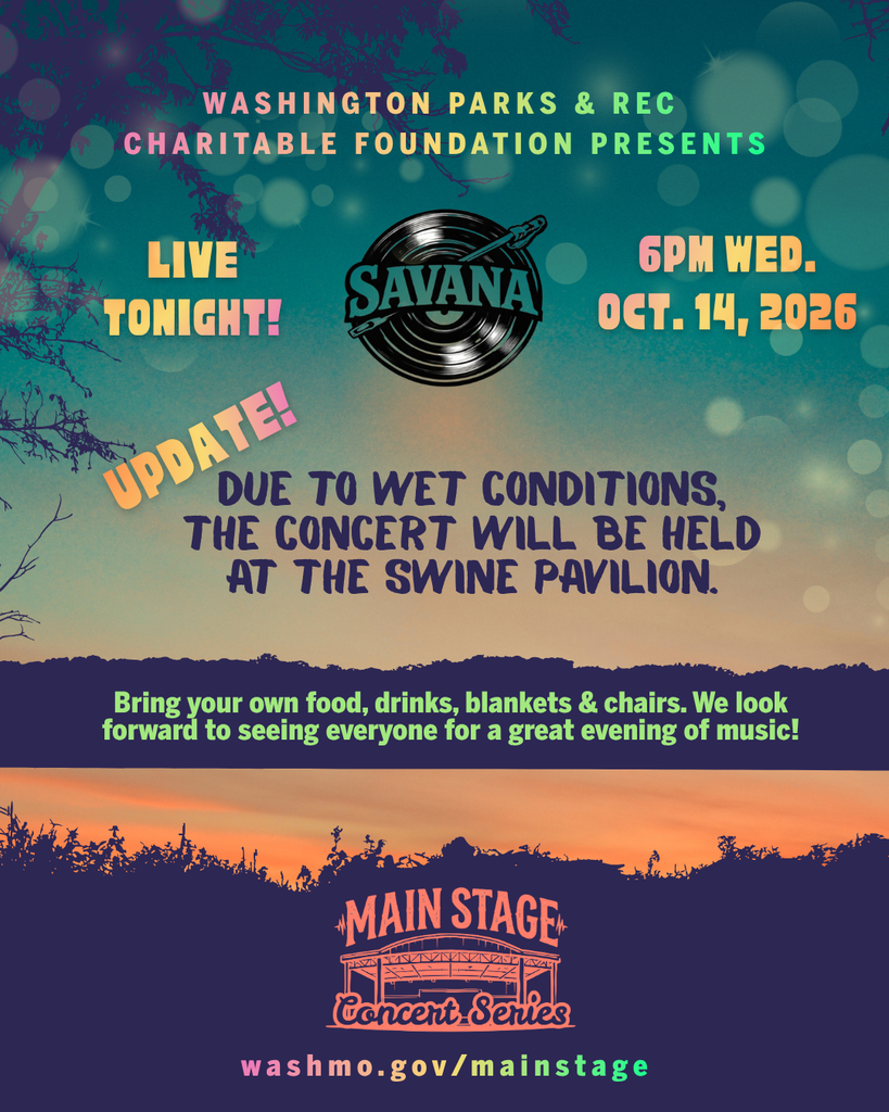 🎶 Event Update!  Due to wet conditions, Music on the Main Stage will be held at the Swine Pavilion.  Big Boys Food Truck has canceled, so bring your own food, drinks, blankets and lawn chairs, and join us for an evening of live music!  We hope to see you there!
