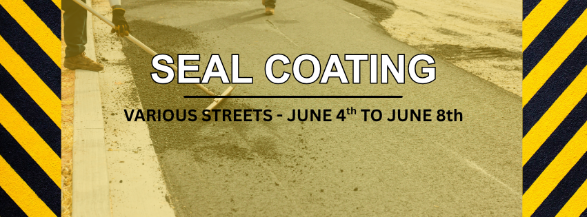 Seal coating various streets